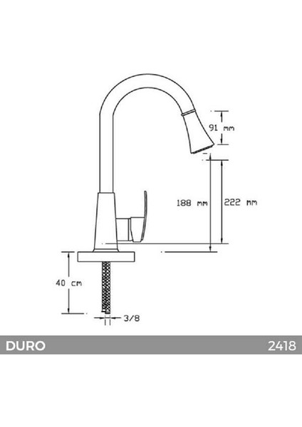 Duro Mix Spiralli Eviye Bataryası 2418