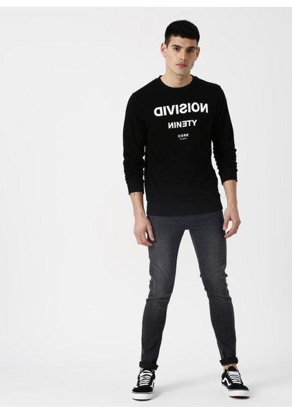 Slim Fit Gri Denim Pantolon