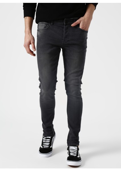 Slim Fit Gri Denim Pantolon fiyatları