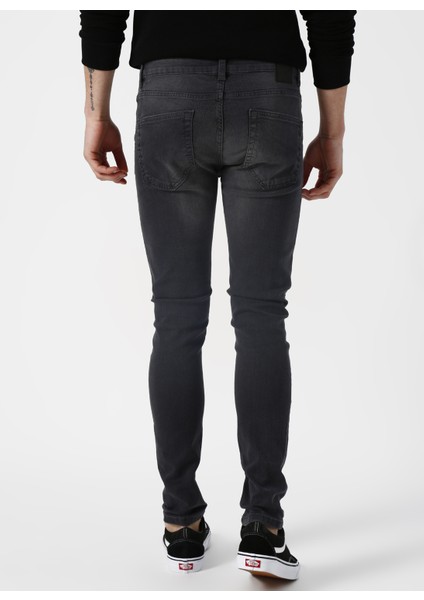 Slim Fit Gri Denim Pantolon fırsatları