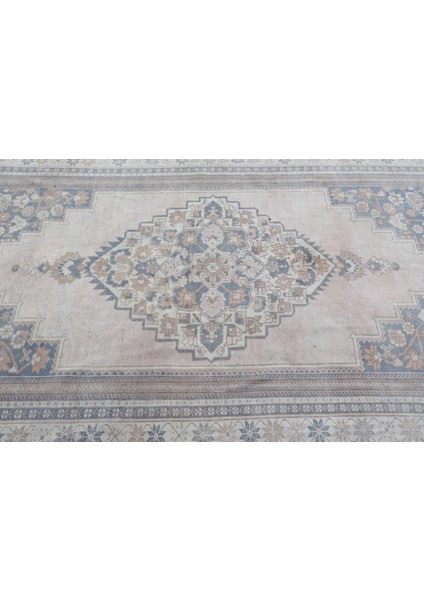 Türk Halısı, Eskitme Halı, Halı, 165 x 301 cm Bej Halı, El Dokuma Yer Halı, Kabilesı Oturma Odası Halı