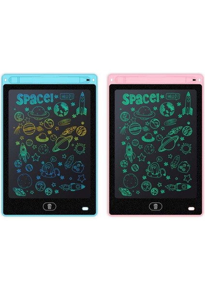 12 Inç LCD Çizim Pedi Grafiti Pad LCD Yazı Pad Yeniden Kullanılabilir Yazı Pad Eğitici Oyuncaklar Dijital Grafik Çizim Pedi Çocuklar Için (Yurt Dışından)