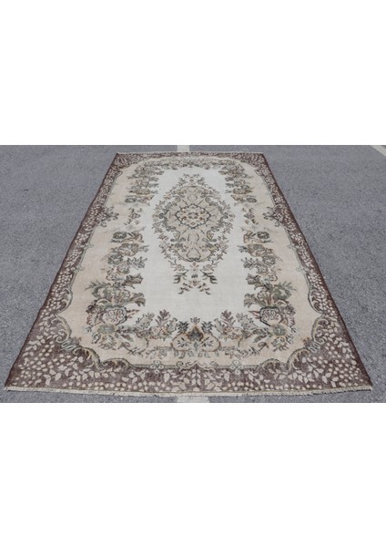 Türk Halısı, Eskitme Halı, Halı, 174 x 304 cm Kahverengi Halı, El Dokuma Salon Halı, 3049