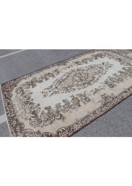 Türk Halısı, Eskitme Halı, Halı, 174 x 304 cm Kahverengi Halı, El Dokuma Salon Halı, 3049