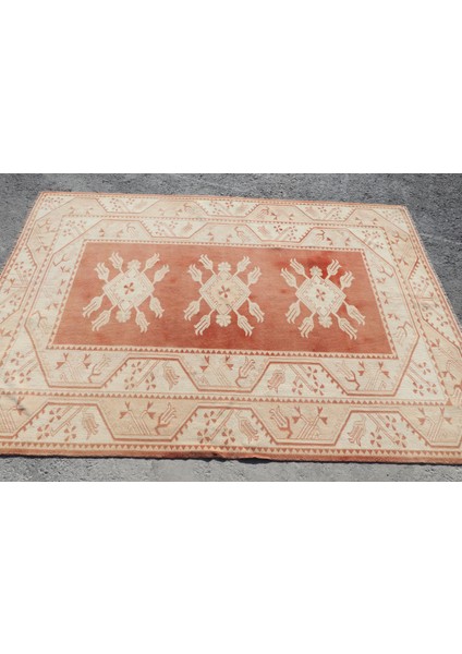 Eskitme Halı, Türk Halısı, Halı, 148 x 206 cm Turuncu Halı, Kabilesı Banyo Halı, Yün Alan Halı, 4691 modelleri
