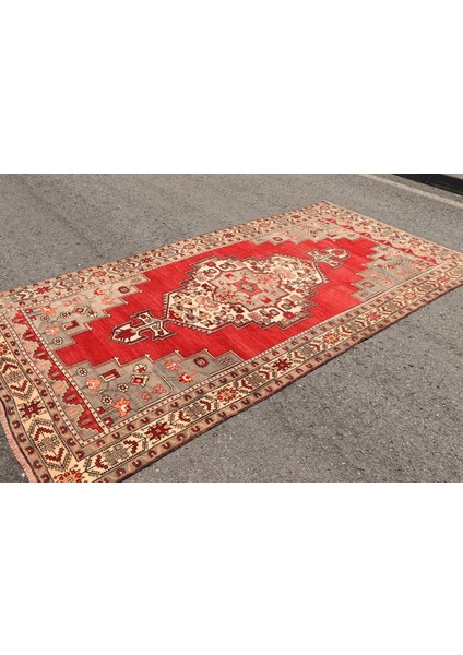 Türk Halısı, Eskitme Halı, Halı, 171 x 329 cm Kırmızı Halı, Ofice Oturma Odası Halı, 3213