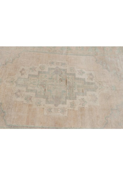 Eskitme Halı, Türk Halısı, Halı, 168 x 325 cm Bej Halı, Dekoratif Salon Halı, Kabilesı Yer Halı, 3364