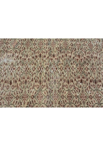 Türk Halısı, Eskitme Halı, Halı, 121 x 260 cm Bej Halı, Ofice Alan Halı, El Dokuma Banyo Halı, 7751