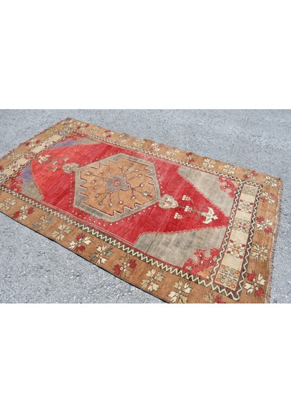 Eskitme Halı, Türk Halısı, Halı, 138 x 242 cm Kırmızı Halı, El Yapımı Alan Halı, Yün Alan Halı, 4657 fiyatları