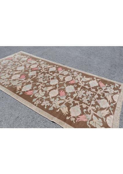 Eskitme Halı, Türk Halısı, Halı, 149 x 314 cm Kahverengi Halı, El Dokuma Büyük Halı, 3354 fırsatları