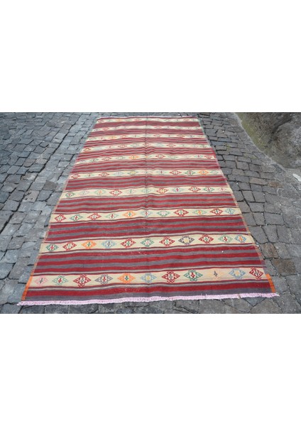 Türk Halısı, Eskitme Halı, Halı, 156 x 295 cm Kırmızı Halı, Bahçe Yer Halı, Oturma Odası Halı, 4405