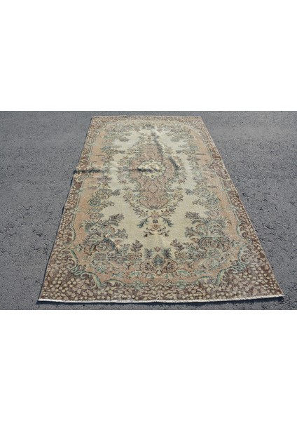 Eskitme Halı, Türk Halısı, Halı, 145 x 257 cm Bej Halı, Bahçe Yer Halı, Bohemsı Yer Halı, 7768