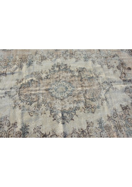 Türk Halısı, Eskitme Halı, Halı, 154 x 255 cm Bej Halı, Organik Büyük Halı, Kabilesı Yer Halı, 7776