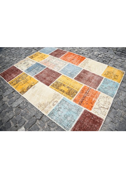 Türk Halısı, Eskitme Halı, Halı, 165 x 227 cm Turuncu Halı, El Yapımı Banyo Halı, 2910 modelleri