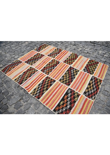Türk Halısı, Eskitme Halı, Halı, 145 x 186 cm Kırmızı Halı, Anadolusı Banyo Halı, 2913 modelleri
