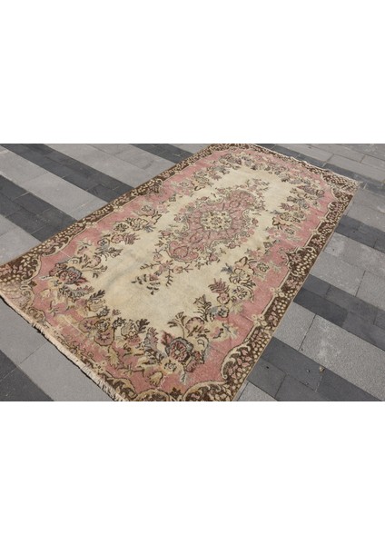 Türk Halısı, Eskitme Halı, Halı, 154 x 292 cm Pempe Halı, Dekoratif Oturma Odası Halı, 3921
