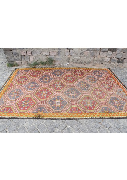 Türk Halısı, Eskitme Halı, Halı, 188 x 319 cm Turuncu Halı, Anadolusı Oturma Odası Halı, 1561 fırsatları