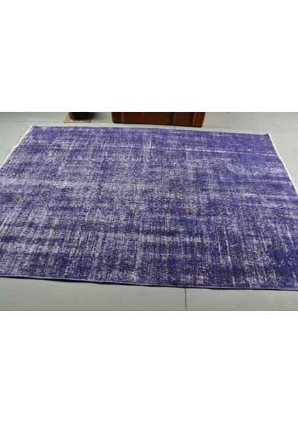 Türk Halısı, Eskitme Halı, Halı, 167 x 250 cm Mavi Halı, Dekoratif Oturma Odası Halı, 10871