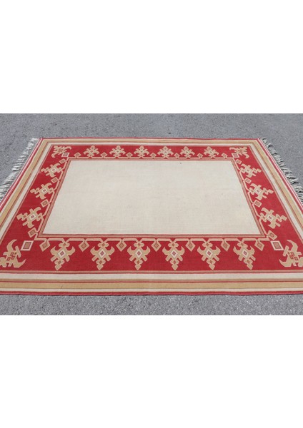 Türk Halısı, Eskitme Halı, Halı, 180 x 238 cm Bej Halı, Yer Halı, Dekoratif Büyük Halı, 7302