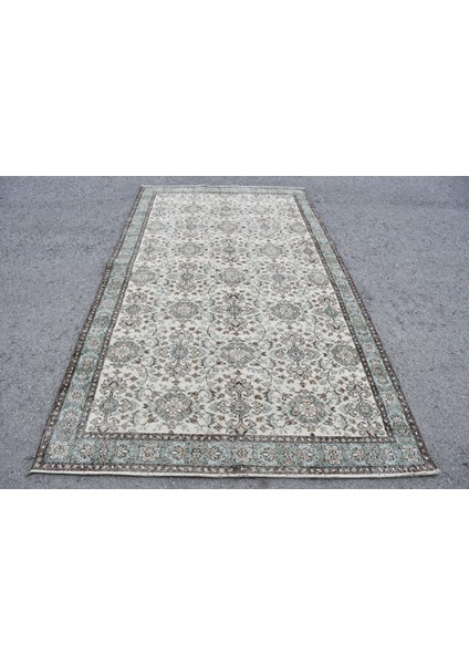 Eskitme Halı, Türk Halısı, Halı, 160 x 283 cm Bej Halı, Dekoratif Oturma Odası Halı, 8961
