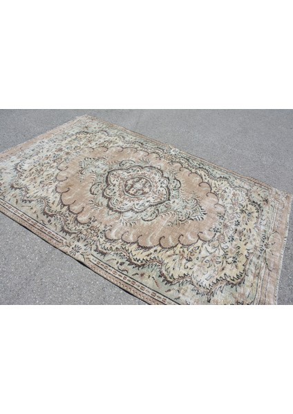 Türk Halısı, Eskitme Halı, Halı, 169 x 262 cm Bej Halı, Bohemsı Yer Halı, Ofice Büyük Halı, 7000