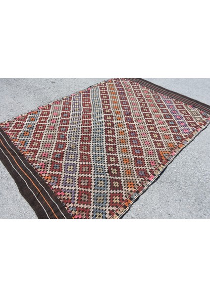 Eskitme Kilim, Türk Kilim, Large Kilim, 180 x 279 cm Kırmızı Kilim, Organik Kilim, Yersı Kilim, 9390 fiyatları