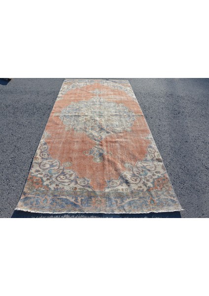 Türk Halısı, Eskitme Halı, Halı, 143 x 301 cm Kırmızı Halı, Bohemsı Yer Halı, Oturma Odası Halı, 8335