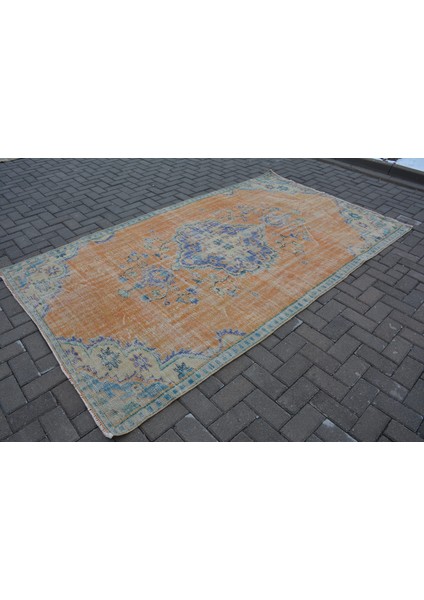 Türk Halısı, Eskitme Halı, Halı, 156 x 271 cm Turuncu Halı, Ofice Salon Halı, Dekoratif Büyük Halı, 9 fiyatları