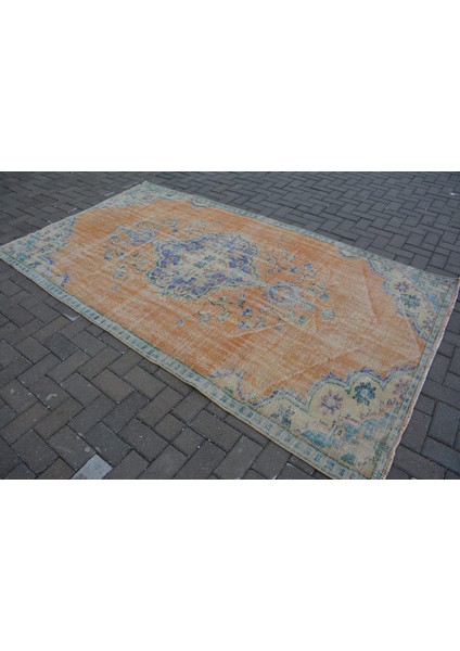 Türk Halısı, Eskitme Halı, Halı, 156 x 271 cm Turuncu Halı, Ofice Salon Halı, Dekoratif Büyük Halı, 9 fırsatları