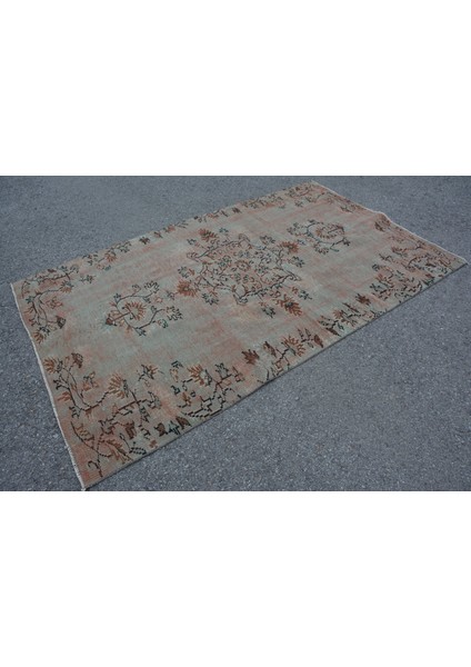 Eskitme Halı, Türk Halısı, Halı, 133 x 221 cm Yeşil Halı, Ofice Alan Halı, Yün Alan Halı, 9703