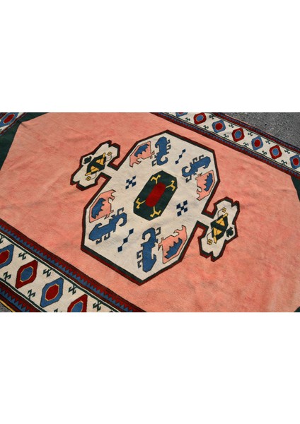 Eskitme Halı, Türk Halısı, Halı, 188 x 278 cm Pempe Halı, Organik Salon Halı, Salon Halı, 3742
