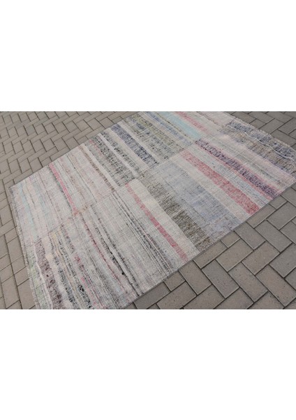 Eskitme Halı, Türk Halısı, Halı, 155 x 202 cm Bej Halı, Yün Banyo Halı, El Yapımı Alan Halı, 8145