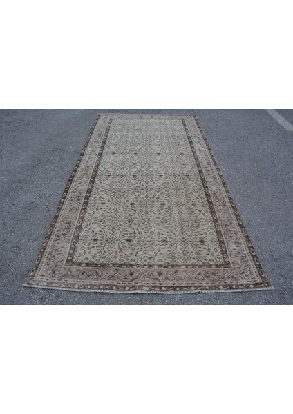 Eskitme Halı, Türk Halısı, Halı, 145 x 270 cm Bej Halı, Anadolusı Salon Halı, Büyük Halı, 9832