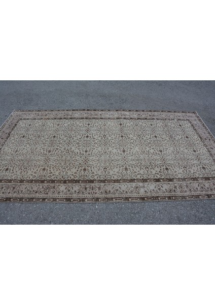 Eskitme Halı, Türk Halısı, Halı, 145 x 270 cm Bej Halı, Anadolusı Salon Halı, Büyük Halı, 9832