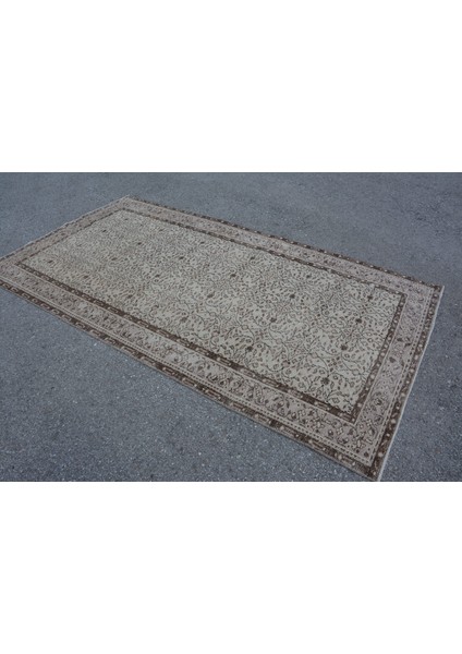 Eskitme Halı, Türk Halısı, Halı, 145 x 270 cm Bej Halı, Anadolusı Salon Halı, Büyük Halı, 9832