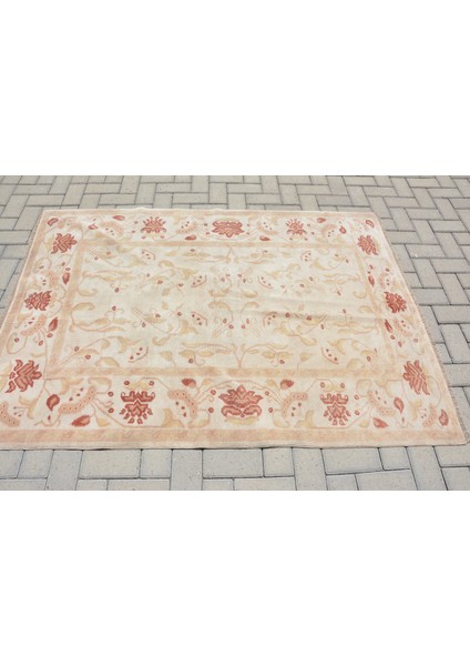 Eskitme Halı, Türk Halısı, Halı, 129 x 182 cm Bej Halı, El Dokuma Banyo Halı, El Yapımı Banyo Halı, 9 modelleri