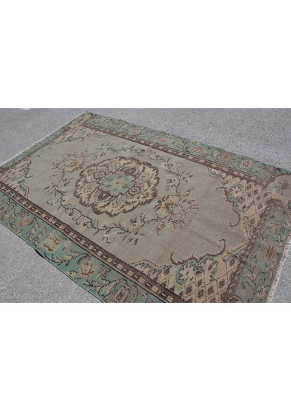 Eskitme Halı, Türk Halısı, Halı, 170 x 265 cm Yeşil Halı, Kabilesı Büyük Halı, Yün Yer Halı, 9968