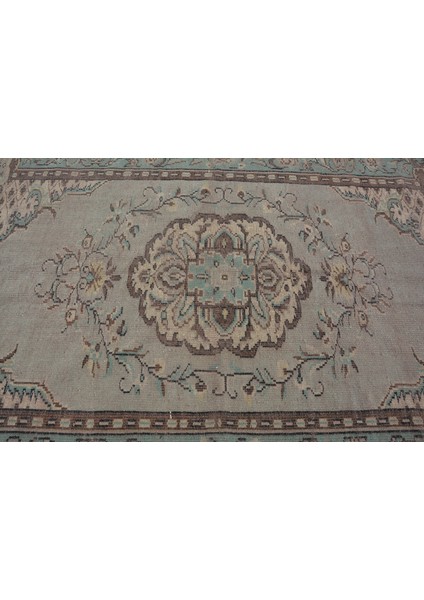 Eskitme Halı, Türk Halısı, Halı, 170 x 265 cm Yeşil Halı, Kabilesı Büyük Halı, Yün Yer Halı, 9968