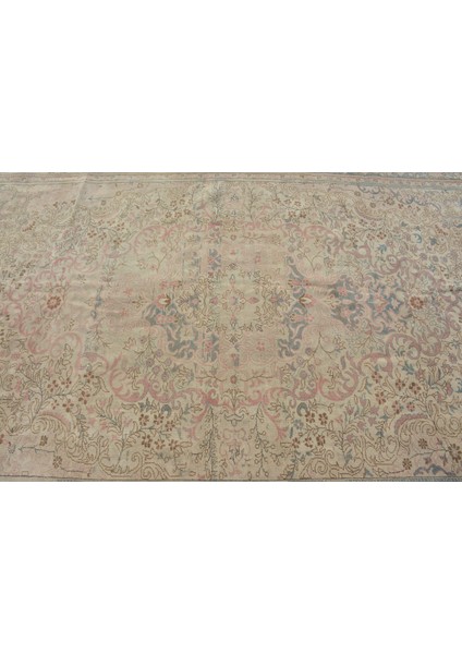 Türk Halısı, Eskitme Halı, Halı, 186 x 279 cm Bej Halı, El Dokuma Yer Halı, Bohemsı Salon Halı, 10937