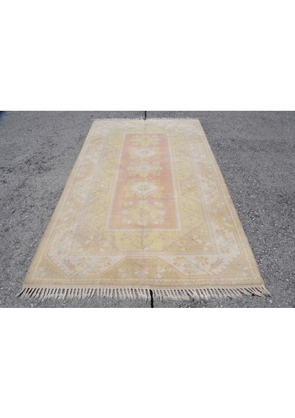 Eskitme Halı, Türk Halısı, Halı, 157 x 257 cm Sarı Halı, Bohemsı Büyük Halı, Bahçe Yer Halı, 7057