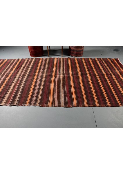 Eskitme Halı, Türk Halısı, Halı, 165 x 350 cm Kahverengi Halı, Ofice Oturma Odası Halı, 8240