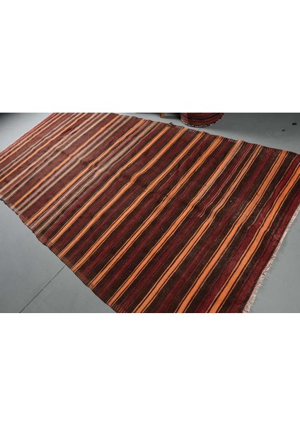 Eskitme Halı, Türk Halısı, Halı, 165 x 350 cm Kahverengi Halı, Ofice Oturma Odası Halı, 8240