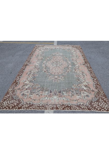 Eskitme Halı, Türk Halısı, Halı, 195 x 310 cm Pempe Halı, El Yapımı Yer Halı, Ofice Yer Halı, 4889
