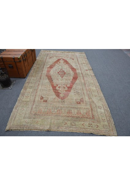 Eskitme Halı, Türk Halısı, Halı, 159 x 292 cm Kırmızı Halı, Ofice Oturma Odası Halı, 11804