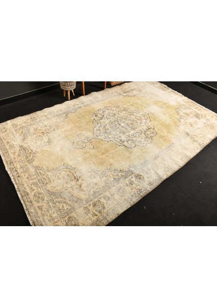 Eskitme Halı, Türk Halısı, Halı, 171 x 270 cm Yeşil Halı, El Dokuma Salon Halı, Yer Halı, 10697