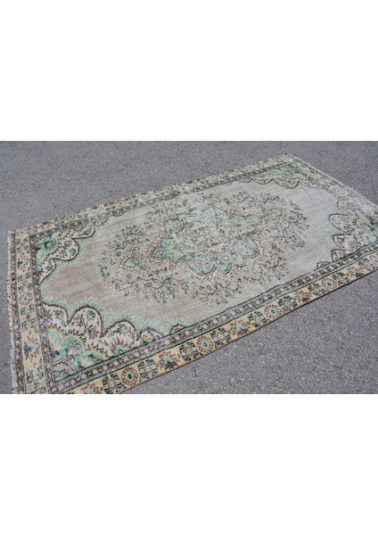Türk Halısı, Eskitme Halı, Halı, 143 x 252 cm Yeşil Halı, El Yapımı Banyo Halı, Dekoratif Banyo Halı, fiyatları