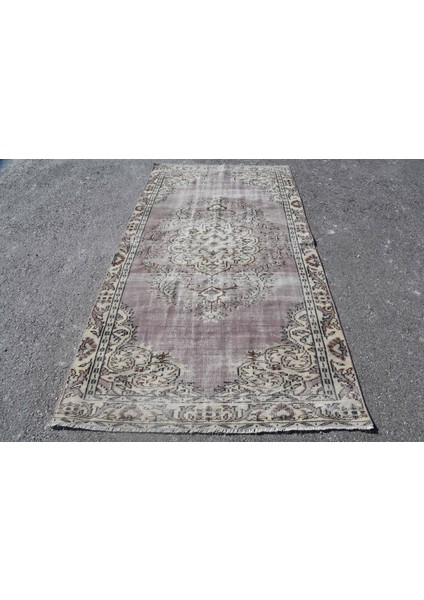 Eskitme Halı, Türk Halısı, Halı, 142 x 260 cm Mor Halı, Anadolusı Alan Halı, Organik Alan Halı, 6677
