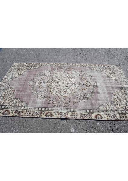 Eskitme Halı, Türk Halısı, Halı, 142 x 260 cm Mor Halı, Anadolusı Alan Halı, Organik Alan Halı, 6677