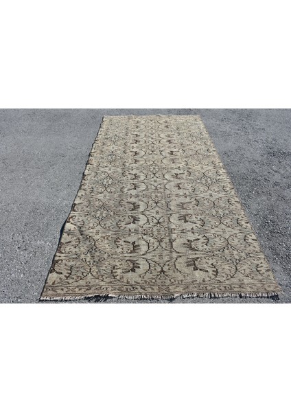 Eskitme Halı, Türk Halısı, Halı, 140 x 263 cm Kahverengi Halı, El Yapımı Banyo Halı, 6169