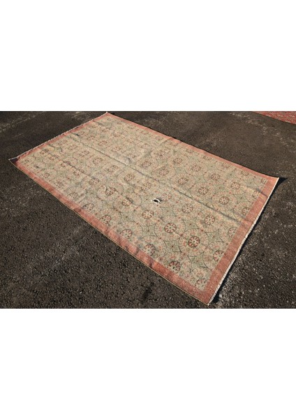 Türk Halısı, Eskitme Halı, Halı, 163 x 268 cm Bej Halı, Bahçe Büyük Halı, Bohemsı Salon Halı, 3694